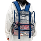 clear backpack  clear book bag  transparent backpack  transparent book bag